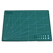 A4 Plastic Cutting Mat, Cutting Board, for Craft Art, Rectangle, Teal, 21x29.7cm(WG45171-09)