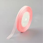 Sheer Organza Ribbon, Wide Ribbon for Wedding Decorative, Pearl Pink, 3/4 inch(20mm), 25yards(22.86m)(H0BZB054)