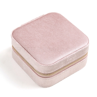 Pink Square Velvet Jewelry Set Box