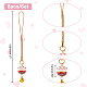 Elite 1 Set Japanese Style Enamel Lucky Cat Brass Bell Decoration Phone Charms Strap(KEYC-PH0001-89)-2