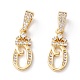 Eco-Friendly Brass Micro Pave Cubic Zirconia Pendants(KK-K265-01G-O)-1