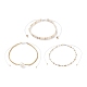 3 stücke 3 stil natürliche perle & glas saatperlen stretch-armbänder set für frauen(BJEW-JB08889)-4