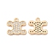 Brass & Cubic Zirconia Pendants(KK-Q773-21G)-1