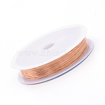 Bare Round Copper Wire, Raw Copper Wire, Copper Jewelry Craft Wire, Original Color, 0.3mm, about 5249.34 Feet(1600m)/1000g(CWIR-S003-0.3mm-14)