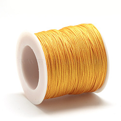 Nylon Thread, Chinese Knotting Cord, Orange, 1mm, about 284.33 yards(260m)/roll(NWIR-Q009A-523)