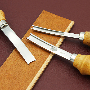 BurlyWood Stainless Steel Leather Skiving Knife