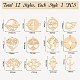 12Pcs 12 Styles 201 & 304 Stainless Steel Connector Charms(STAS-SZ0002-57)-7