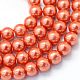 cuisson peint perles de verre nacrées brins de perles rondes(HY-Q003-4mm-38)-1