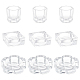 superfindings 9pcs 3 style plat en verre dappen/couvercle bol tasse plat en cristal(MRMJ-FH0001-15)-1