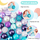 PandaHall Elite 1 Set 5 Styles Resin Round Beads Set(RESI-PH0001-98A)-4