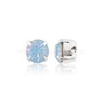 Preciosa&reg MAXIMA Crystal in Sew-On Cup, Czech Crystal, with Brass Prong Settings, 719 37 083 Chaton(Round), Silver, 31110 Lt. Sapphire Opal, SS19(4.4~4.6mm)(X-PRC-SS19-31110-S)