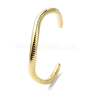 Ion Plating(IP) 304 Stainless Steel Snakes Cuff Bangles, Golden, Inner Diameter: 1-7/8x2-1/2 inch(4.8x6.3cm)(BJEW-G693-02G)