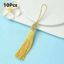 Polyester Tassel Big Pendant Decorations, Light Khaki, 145~175x10.5~12mm(FIND-YW0004-59G)