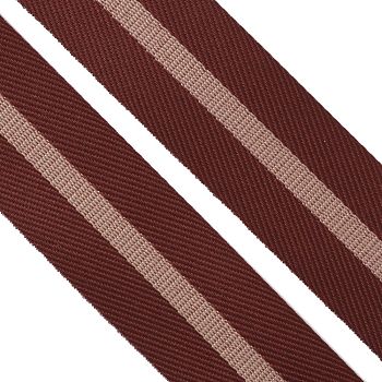 Chinlon Ribbon, Packaging Accessories, Stripe Pattern, Dark Red, 1-1/8 inch(27x0.3mm), about 20 yards/roll