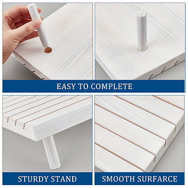 7-Slot Wooden Place Card Display Stands(ODIS-WH0029-52D)-3