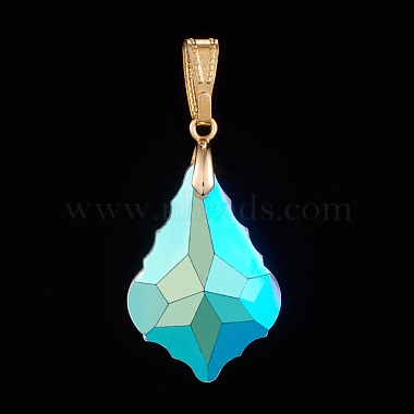AB Color Plated Electroplate Glass Pendants(PALLOY-JF00446-01)-4