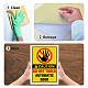 5Pcs Waterproof PVC Warning Sign Stickers(DIY-WH0237-025)-4