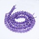 natürlichen Amethyst runde Perle Stränge(G-M212-6mm-03A)-2