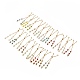 Véritable plaqué 18k or véritable demi-fini bracelet de chaînes de boîte de strass en laiton(MAK-M026-01G)-1
