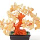 Natural Yellow Quartz Chips Money Tree Bonsai Display Decorations(DJEW-B007-08C)-2