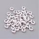 Flat Round with Letter G Acrylic Beads(X-PL37C9070-G)-1