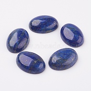 Natural Lapis Lazuli Flat Back Cabochons, Dyed, Oval, 25x18x7~7.5mm(X-G-G741-18x25mm-15)