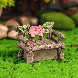 Resin Figurines Display Decorations, Micro Landscape Garden Decoration, Chair, 62x42x47mm(WG93642-04)