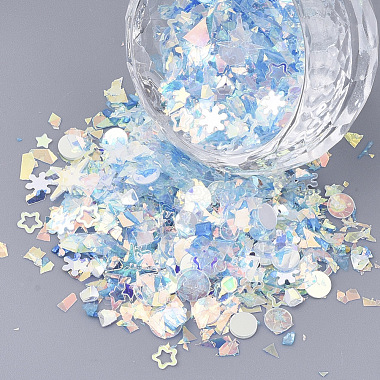 Light Sky Blue Plastic Beads