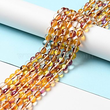 Electroplated Synthetic Moonstone Beads Strands(G-F143-A01-M)-3