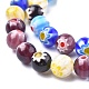 Round Handmade Millefiori Glass Beads Strands(LK-R004-82)-3