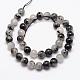Natural Black Rutilated Quartz Bead Strands(G-P217-32-10mm)-2