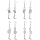 Natural Mixed Gemstone Chips Dangle Earrings(EJEW-JE05433)-1