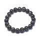bracelets extensibles en perles de larvikite naturelles(X-BJEW-K212-C-046)-1