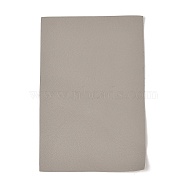 Lichee Pattern Double-Faced Imitation Leather Fabric, for DIY Earrings Making, Silver, 20x30cm(DIY-WH0171-45J)