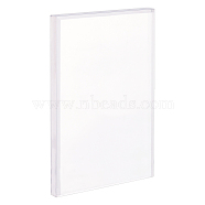 Rectangle Transparent Acrylic Display Base, for Jewelry, Toys Display, Clear, 15.2x10.15x1.15cm(DJEW-WH0034-50E)