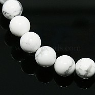 Synthetical Howlite Round Bead Strands, 8mm, Hole: 1mm, about 49pcs/strand, 15.5 inch(G-N0042-8mm-05)