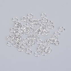 Iron Jump Rings, Open Jump Rings, Silver, 6x0.5mm, Inner Diameter: 4mm, 200~230Pcs/Set(IFIN-WH0058-13C-S)