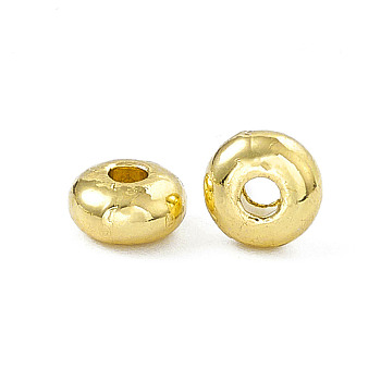 Rack Plating Alloy Spacer Beads, Rondelle, Light Gold, 6x3mm, Hole: 1.8mm