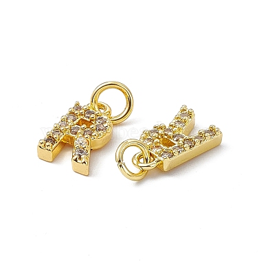 Real 18K Gold Plated Brass Micro Pave Clear Cubic Zirconia Charms(KK-E068-VB452-R)-3