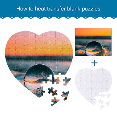 Paper Heat Press Thermal Transfer Crafts Puzzle(AJEW-TA0001-19)-4