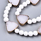 Chapelets de perles en pierre précieuse naturelle et synthétique(G-T131-67)-4