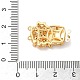 Brass Micro Pave Clear Cubic Zirconia Box Clasps(KK-A227-23G)-3