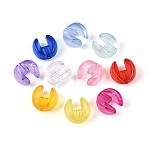 Transparent Acrylic Beads, Crab Pincer, Mixed Color, 14x14x9mm, Hole: 1.8mm, about 580pcs/500g(TACR-N020-04)