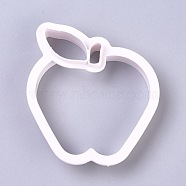 Food Grade Plastic Cookie Cutters, Cookies Moulds, DIY Biscuit Baking Tool, Apple, WhiteSmoke, 85x80x20mm(DIY-L020-30)