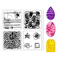 Silicone Clay Texture Mat, Clay Modeling Pattern Pad, Mixed Shapes, 140x140x3mm(AJEW-WH0447-031)