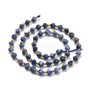 Natural Dumortierite Beads Strands(G-P463-28)-3