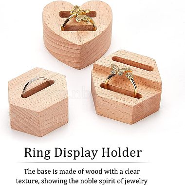 Soportes de exhibición de anillos de dedo de madera de olycraft 6ppcs 3 estilos(RDIS-OC0001-04)-4