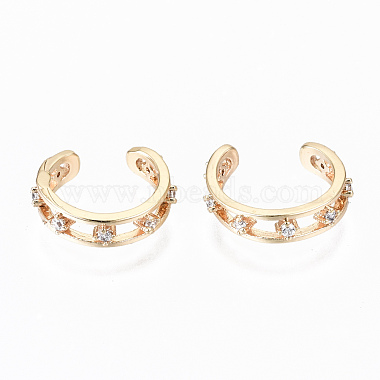 Clear Brass Earrings