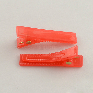 25 Mixed Colour Plastic Strawberry Alligator Hair Clip Clamp DIY 32X22mm 