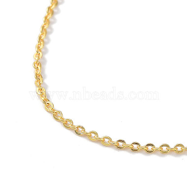 Brass Cable Chain Necklaces Making(MAK-P011-01G)-3